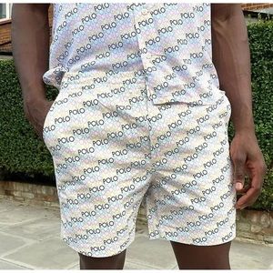 POLO RALPH LAUREN Men COLLAB PREPSTER 6" Printed Classic-Fit Shorts Pre Owned XL